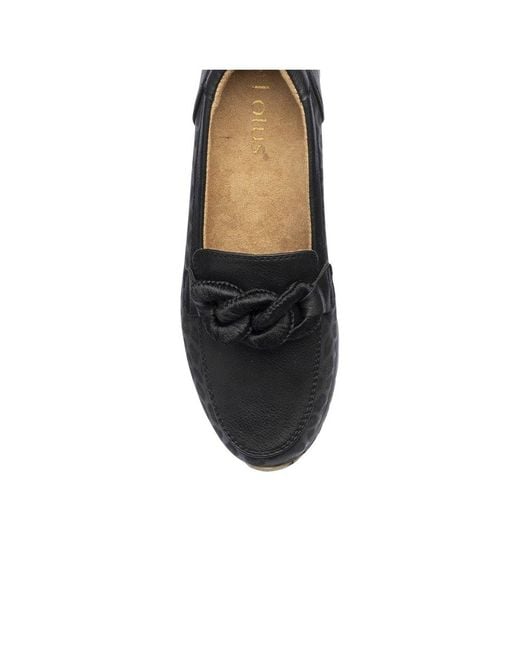Lotus Black Maybelle Loafers