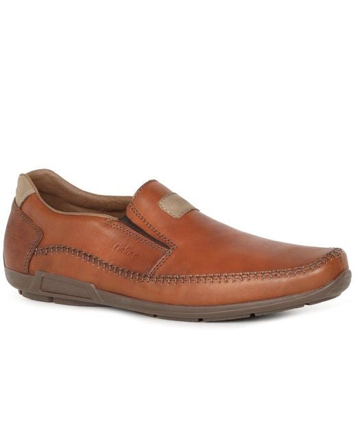 Rieker Brown Stall Shoes for men