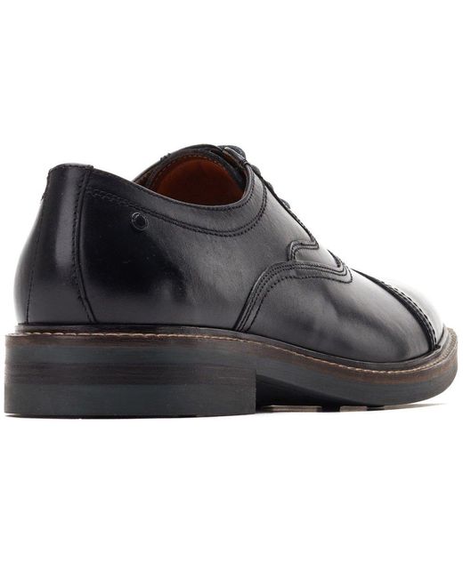 Base London Black Tatton Derby Shoes for men