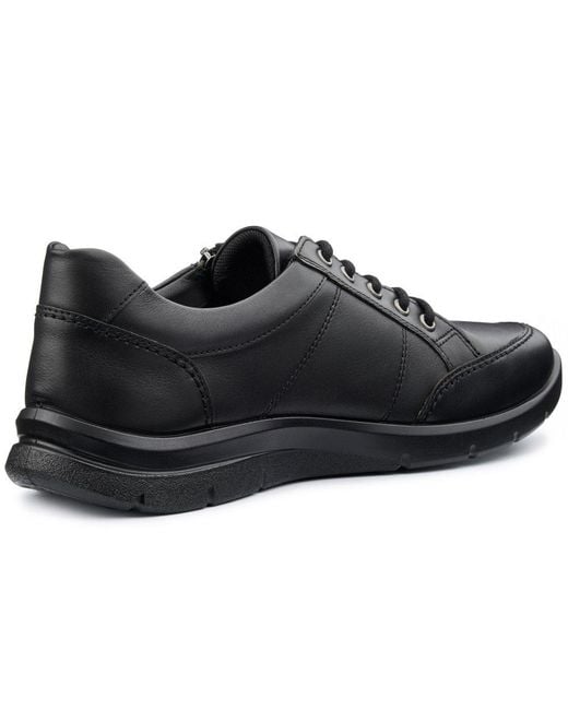 Hotter Black Finn Trainers for men
