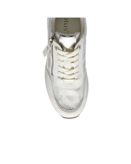 Lotus White Electra Trainers