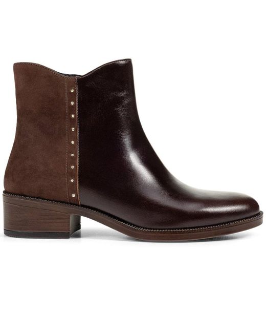 Geox Brown D Camexia Ankle Boots