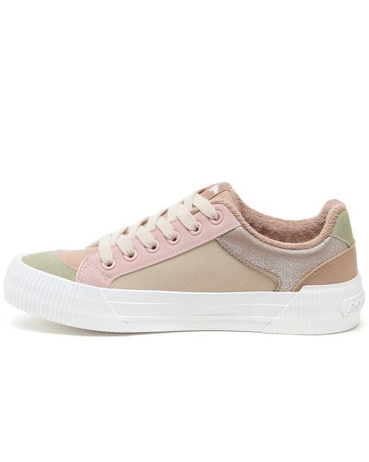 Rocket Dog Pink Cheery Blocked Trainers