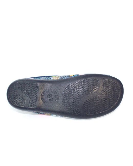 Lunar Blue Crackle Slippers