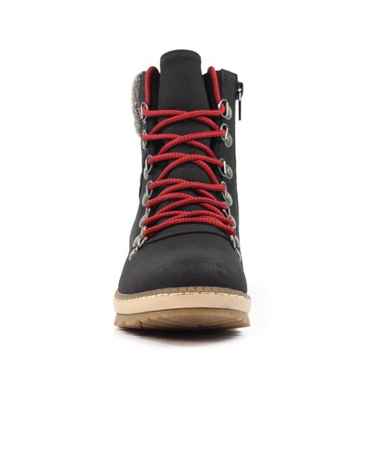 Lunar Black Candy Ankle Boots