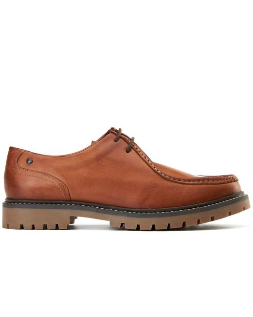 Base London Brown Carbon Wallabe Shoes for men