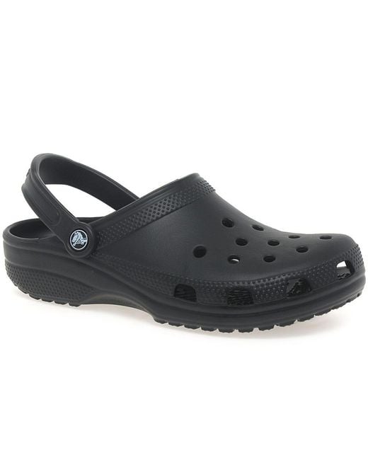 CROCSTM Black Classic Slip On Mules for men