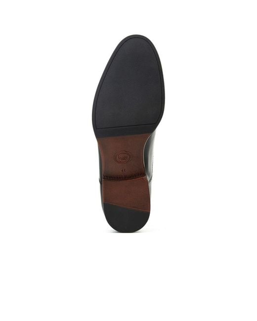 Base London Black Franklin Toe Cap Oxford Shoes for men