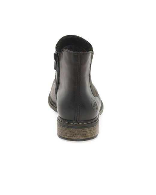 Rieker Black Elton Chelsea Boots