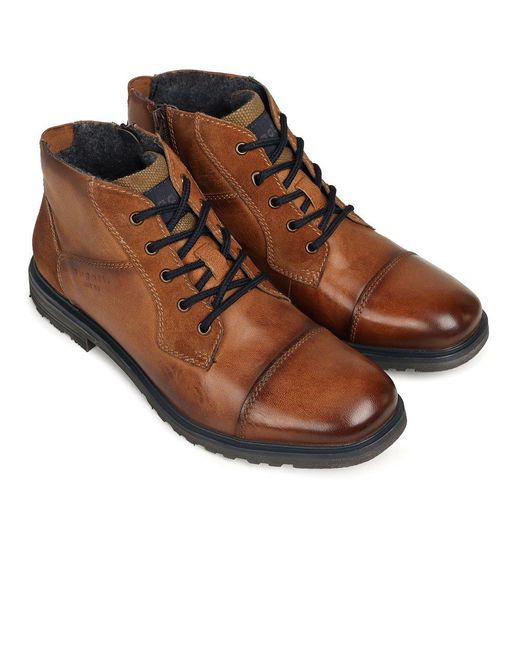 Bugatti Brown Arran Boots for men