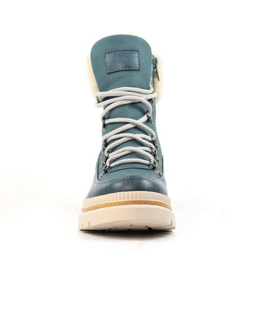 Lunar Blue Evelyn Ankle Boots