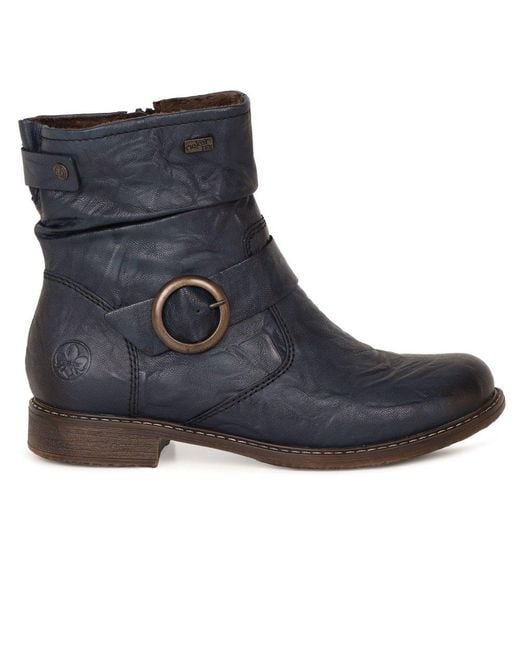 Rieker Blue Danby Ankle Boots