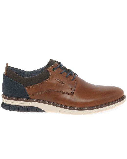 Rieker Brown Brack Casual Shoes for men