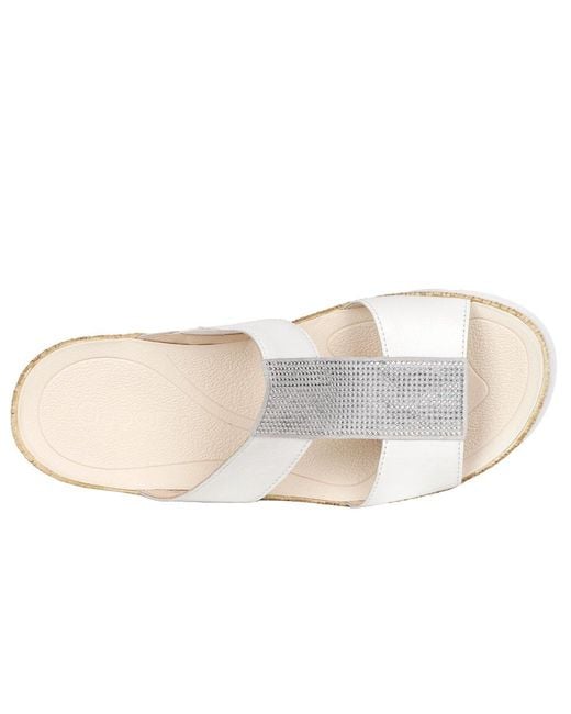 Gabor White Charlie Sandals