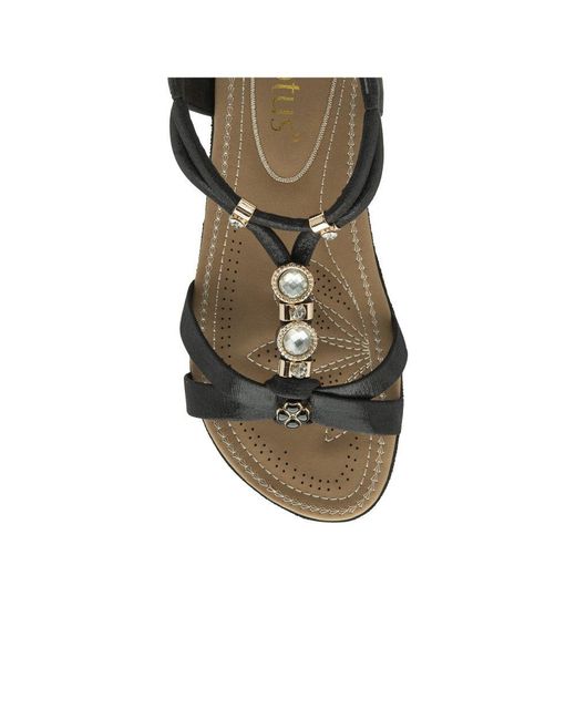 Lotus Metallic Daria Sandals