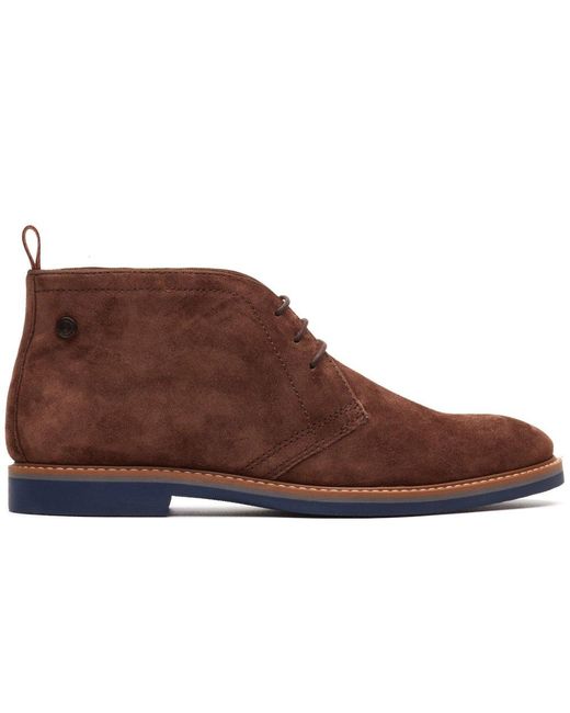 Base London Brown Carlton Chukka Boots for men