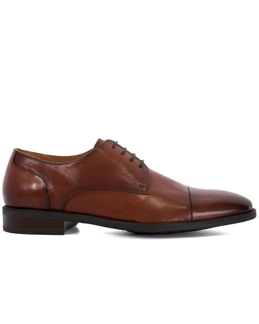 Dune Brown Suffix Classic Oxford Shoes for men