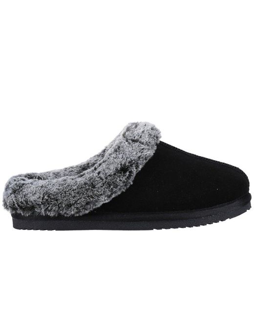 Hush Puppies Black Amara Slippers