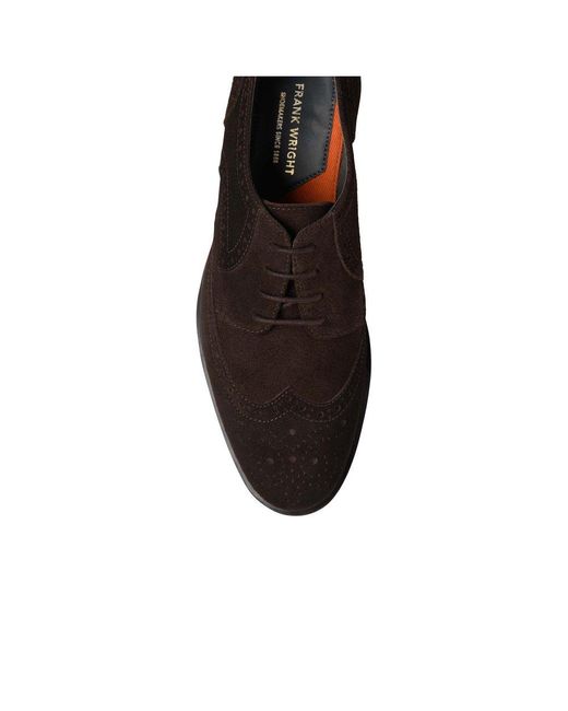 Frank Wright Black Sherwin Brogues for men