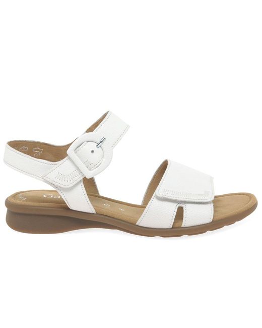 Gabor White Marion Sandals