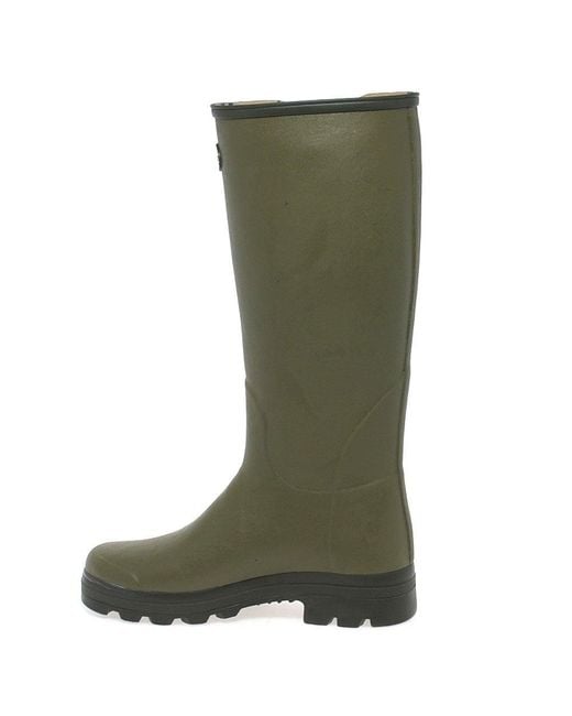 Le Chameau Green Vierzon Jersey Wellingtons for men