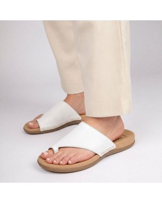 Gabor White Lanzarote Sandals