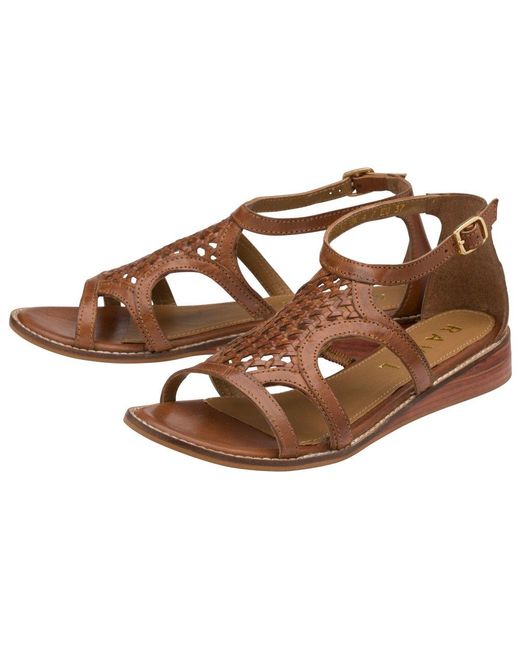 Ravel Brown Cardwell Low Heeled Sandals