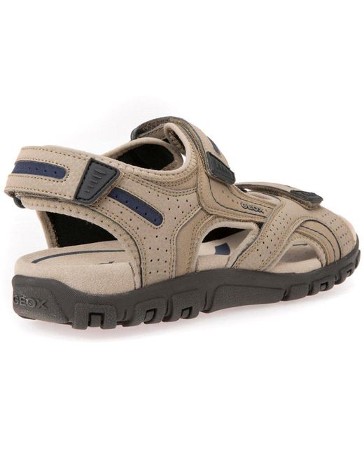 Geox Brown Uomo Strada Sandals for men
