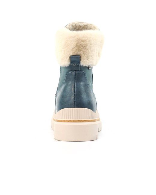 Lunar Blue Evelyn Ankle Boots