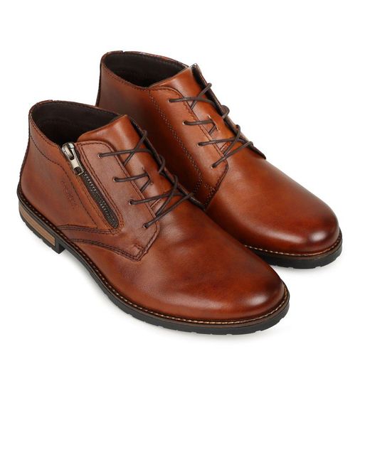 Rieker Brown Topper Boots Colour: 24 Gaucho Lea for men
