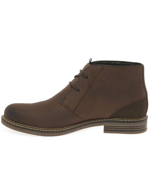 Barbour Brown Readhead Leather Chukka Boots for men