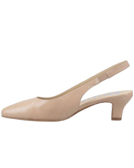 Hush Puppies Natural Nahla Kitten Slingback Court Shoes