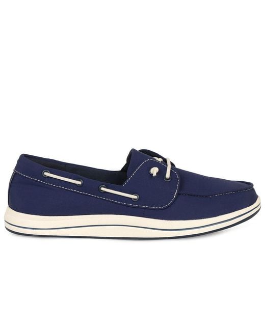 Clarks Blue Brinkley Edge Canvas Shoes