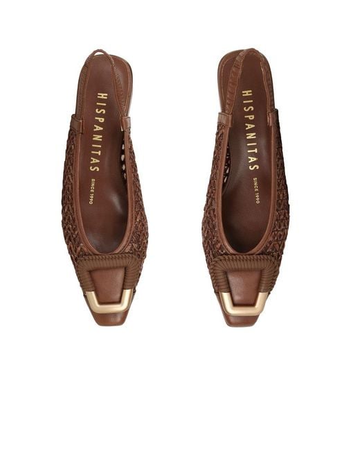 Hispanitas Brown Azucena Open Court Shoes