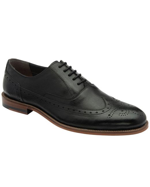 Frank Wright Black Steele Brogues for men