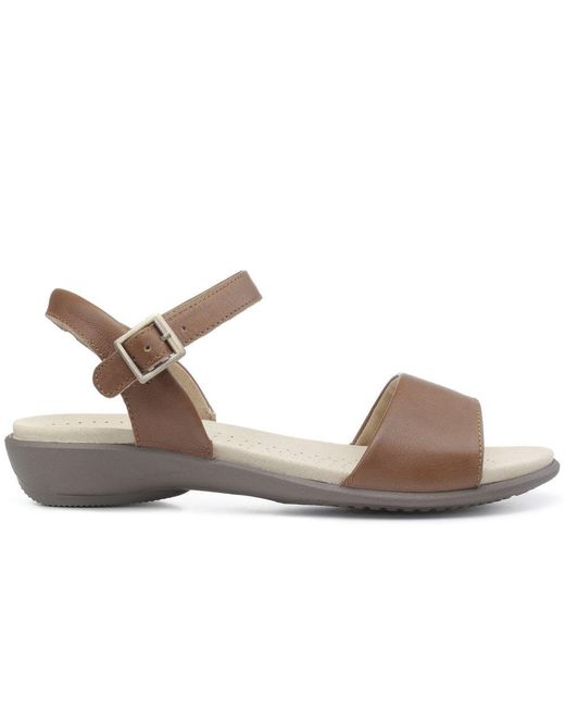 Hotter Brown Tropic Extra Wide Sandals