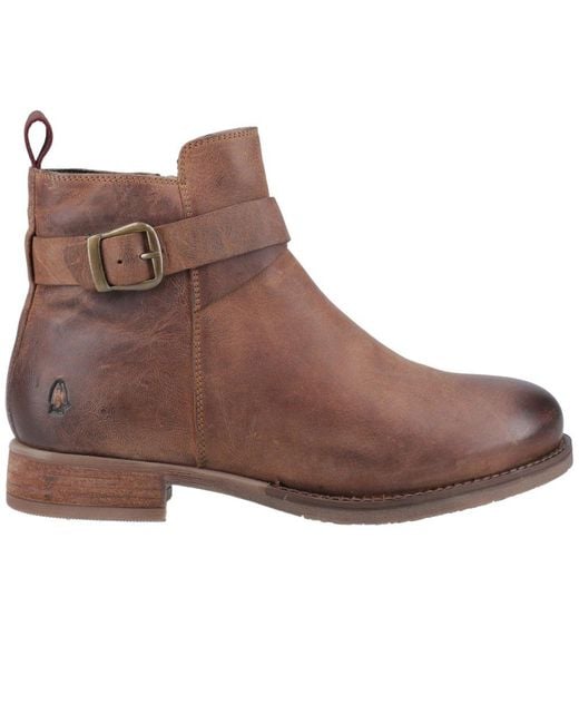 Hush Puppies Brown Elise Buckle Boots
