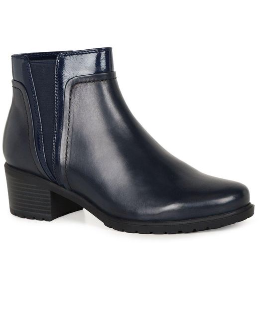 Regarde Le Ciel Blue Zoya 16 Ankle Boots Lea/Pat