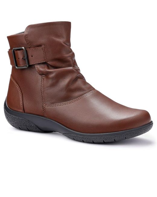 Hotter Brown Rumour Ankle Boots