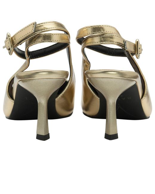 Ravel Metallic Catrine Slingback Court Shoes Size: 3