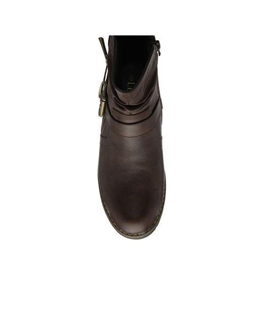 Lotus Brown Tulia Wide Fit Calf Boots