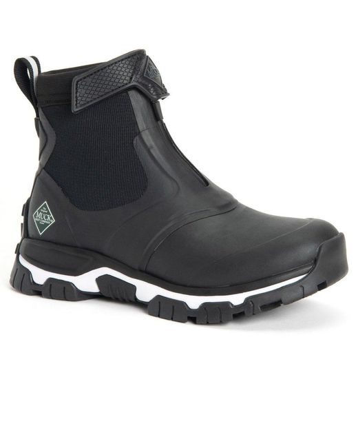 Muck Boot Black Apex Mid Zip Boots