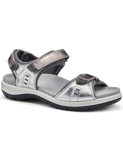 Hotter Gray Walk Ii Wide Fit Sandals
