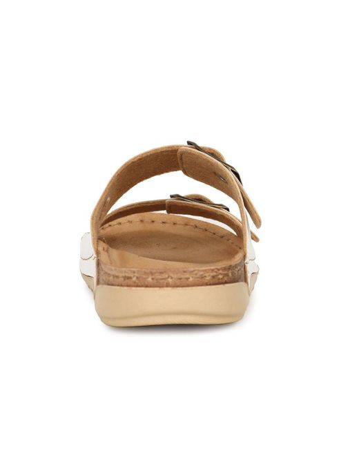 Lotus Brown Trento Sandals