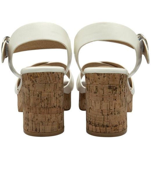 Ravel White Ghent Heeled Sandals