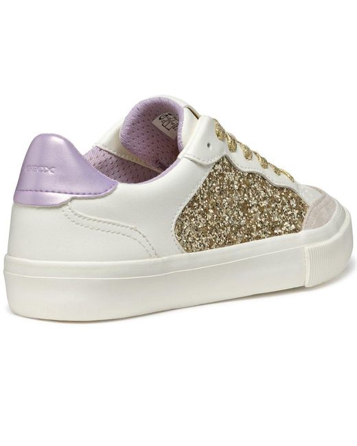 Geox White D Emmeleny Trainers
