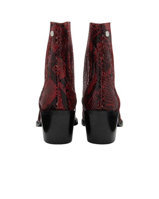 Ravel Red Langton Ankle Boots
