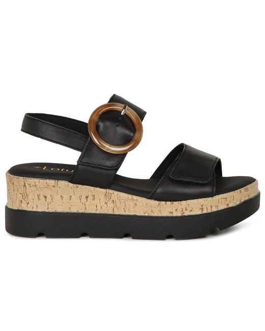 Lotus Black Cammie Sandals
