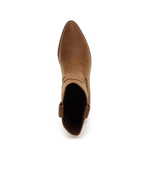 Rocket Dog Brown Feather Ankle Boots