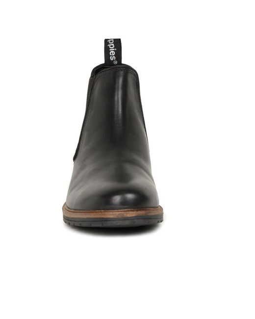 Hush Puppies Black Russell Chelsea Boots for men